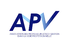 logo de l'APV ( Association des Professeurs d'économie-gestion Voie professionnelle )